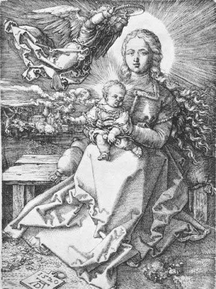 Albrecht Durer Madonna Crowned by an Angel